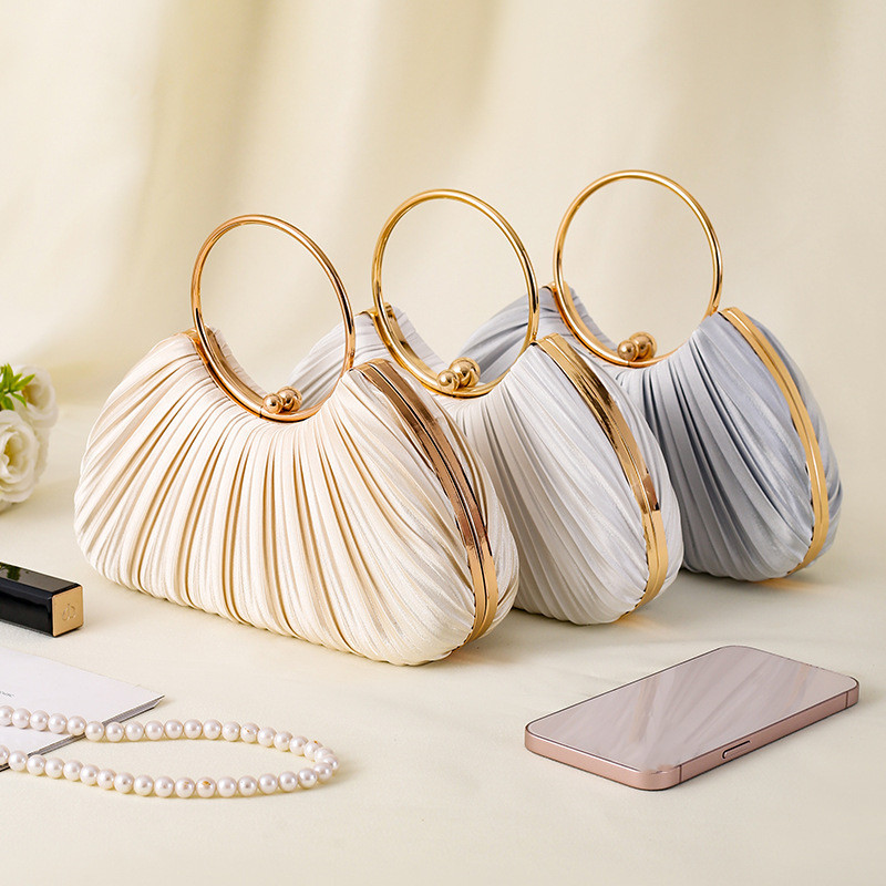 New Fold Evening Lady Celebrity Luxury Elegant Banquet Holding High-grade Gift Bag Temperament Perso