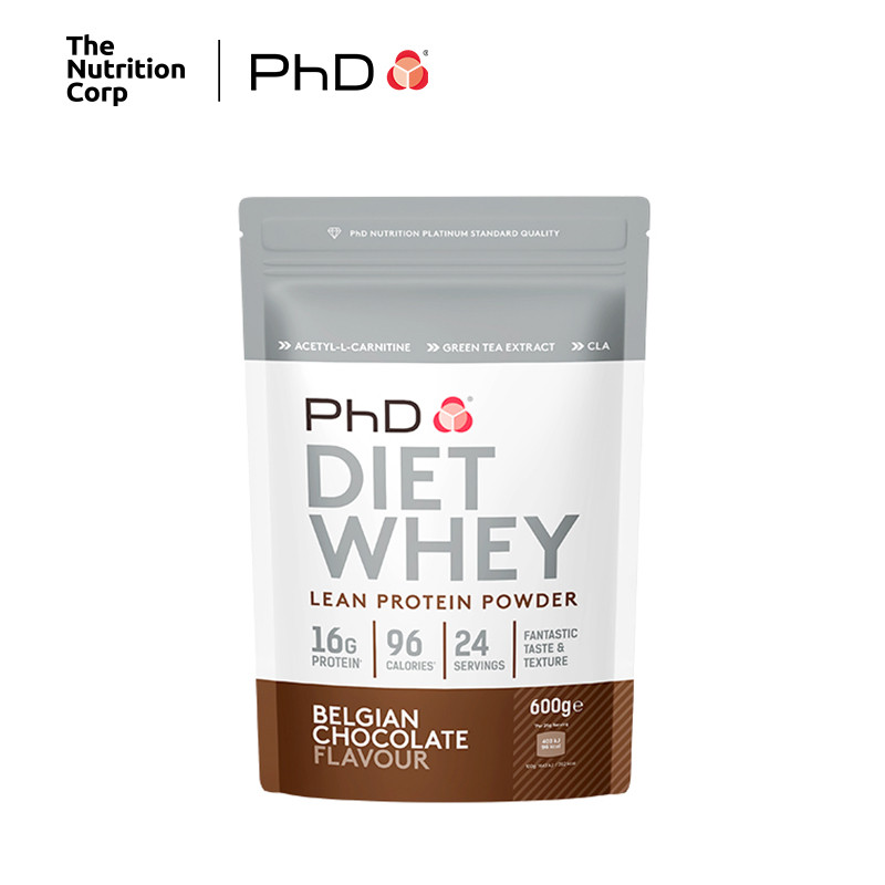 PhD Diet Whey Protein Powder 600g, 24 Servings Meal Replacement shake (EXP Date Oct 2026)