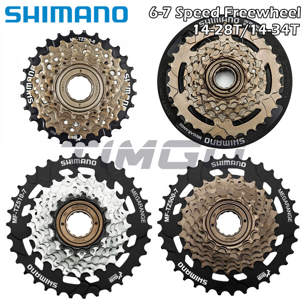 Shimano Tourney MF-TZ500-6 MF-TZ30-6 MF-TZ500-7 MF-TZ510-7 MTB Xe Đạp Đường Bộ 6 / 7 Tốc Độ Freewheel Vít Trên Loại Chủ Đề