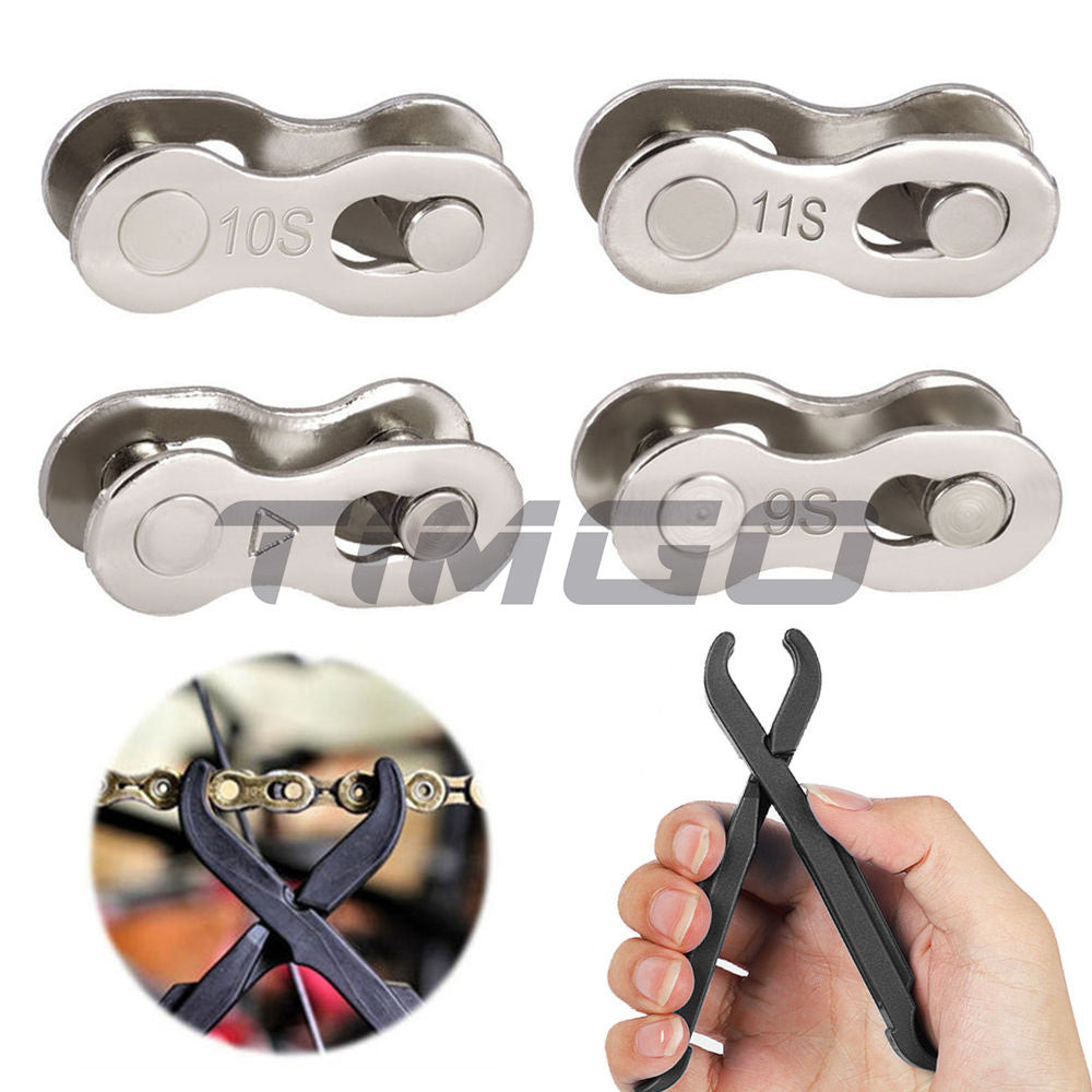 2 Cặp Xe Đạp Đường Bộ MTB 6 / 7 / 8 / 9 / 10 / 11 Dây Xích Tốc Độ Master Thiếu Liên Kết Kết Kết Nối Nhanh Tháo Xích Khớp Và Dụng Cụ Đi Xe Đạp Đòn Bẩy Lốp