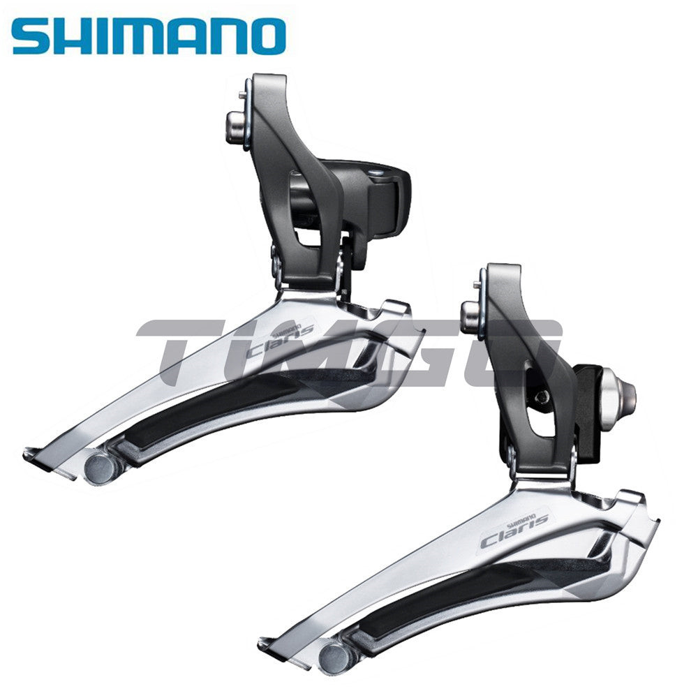 Shimano Claris FD-R2000 Xe đạp đường trường 2 × 8 tốc độ Derailleur phía trước đôi Braze-On / Kẹp-On 31.8 / 34.9mm