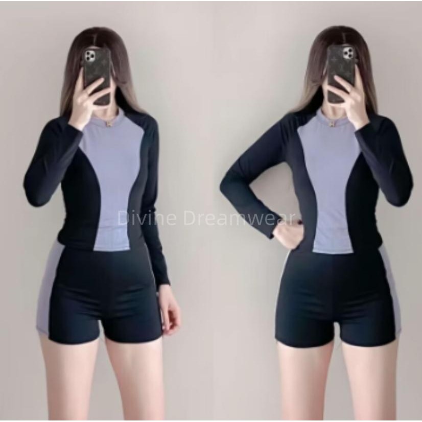 Rush Guard TERNO Women's Shorts Set Fashionable and simple suit