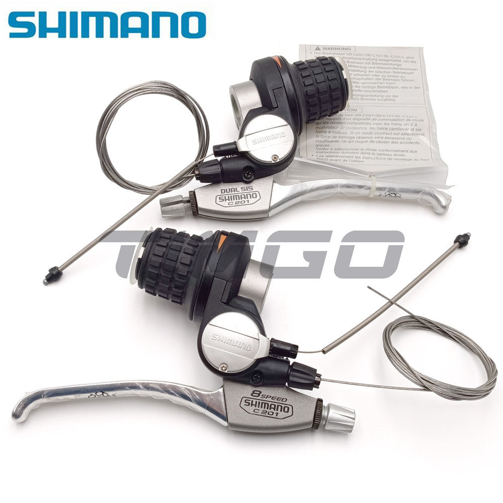Shimano SB-C201 3x8 Speed V-Brake Index Revo Shifter Combo Lever
