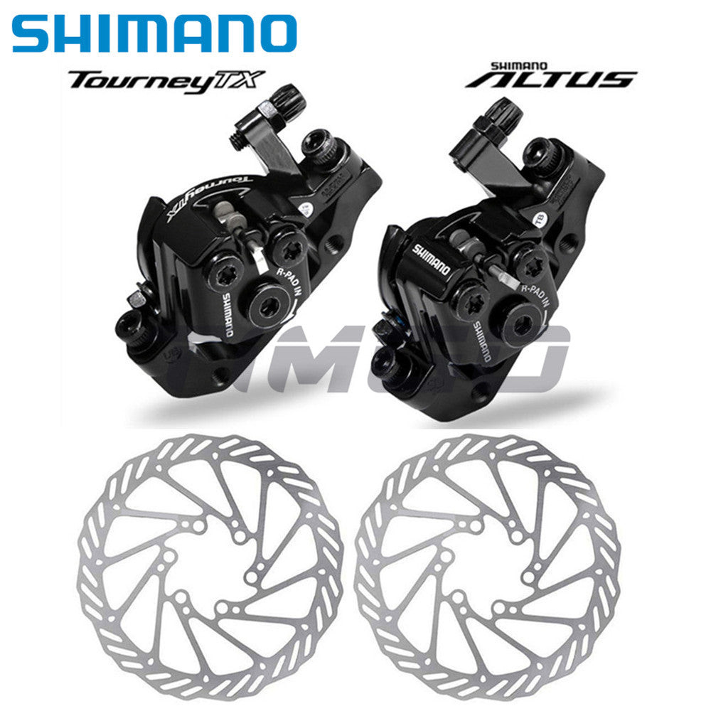 Shimano TourneyTX Altus BR-TX805 BR-M375 MTB Xe Đạp Leo Núi Cơ Phanh Đĩa Caliper G3 Cánh Quạt AVID BB5