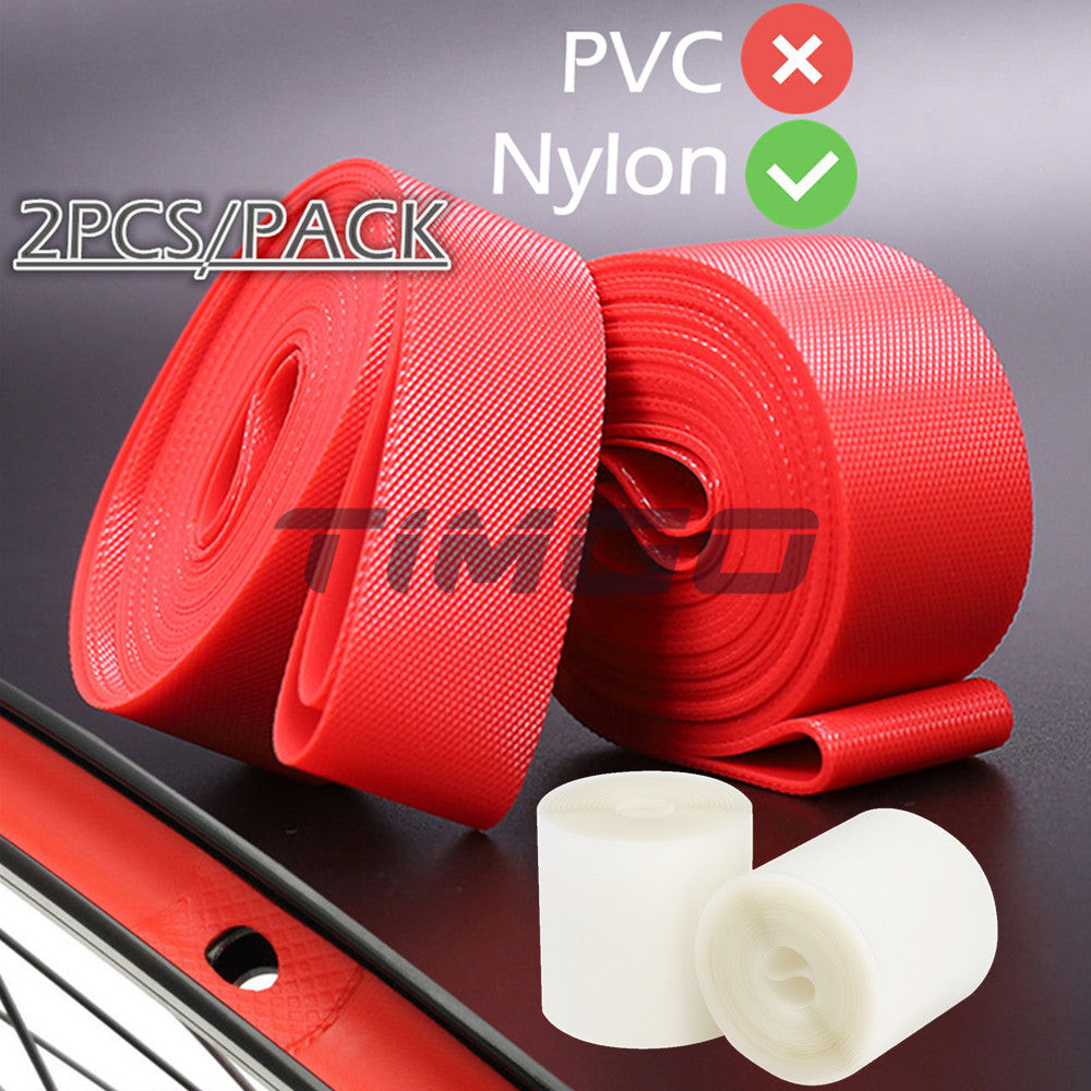 2 Chiếc MTB Đường Gấp Xe Đạp Chống Đâm Ống Nylon Vành Băng Dải Lốp Lót Bên Trong Ống Bảo Vệ 16 / 18 / 20 / 22 / 24 / 26 / 27.5 / 29inch / 700C Dày 0.5mm