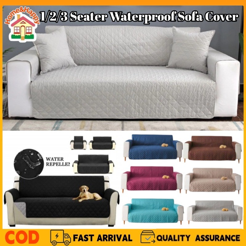1/2/3 Seater Sofa Cover Waterproof Sofa Slipcover Pet Dog Sofa Mat Double Side Use Sofa Cushion