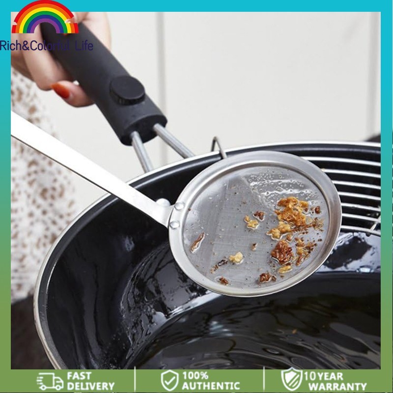 Kitchen Stainless Steel Mesh Spoon Sifter Sieve Filter Kitchenware Cooking Skimmer Strainer