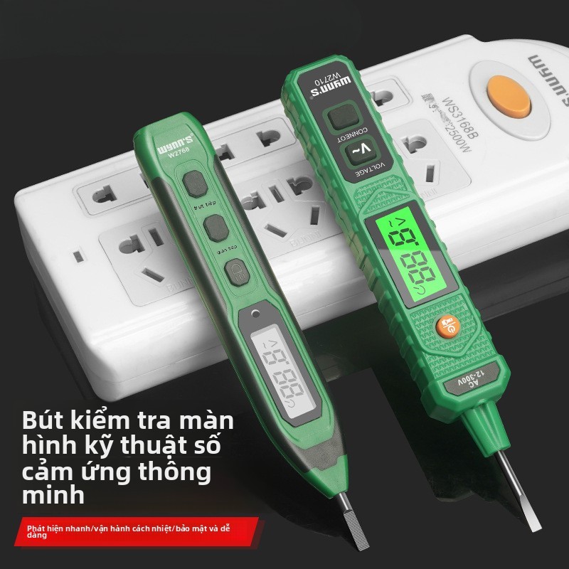 Bút thử điện có màn hình Màn hình Máy kiểm tra điện đa chức năng Bút điện áp