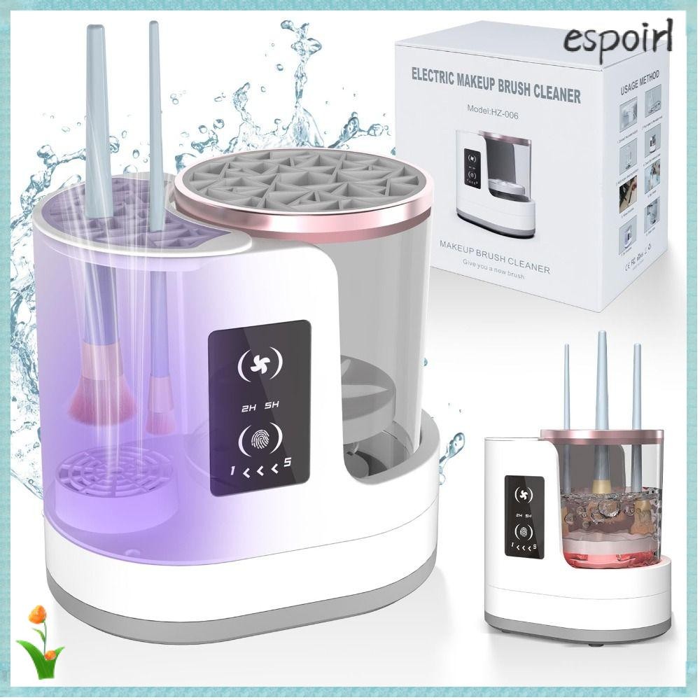 ESPOIR Limpador De Pincéis De Maquiagem 3 Em 1 | E Secador Elétrico Automático , USB Portátil Com Su