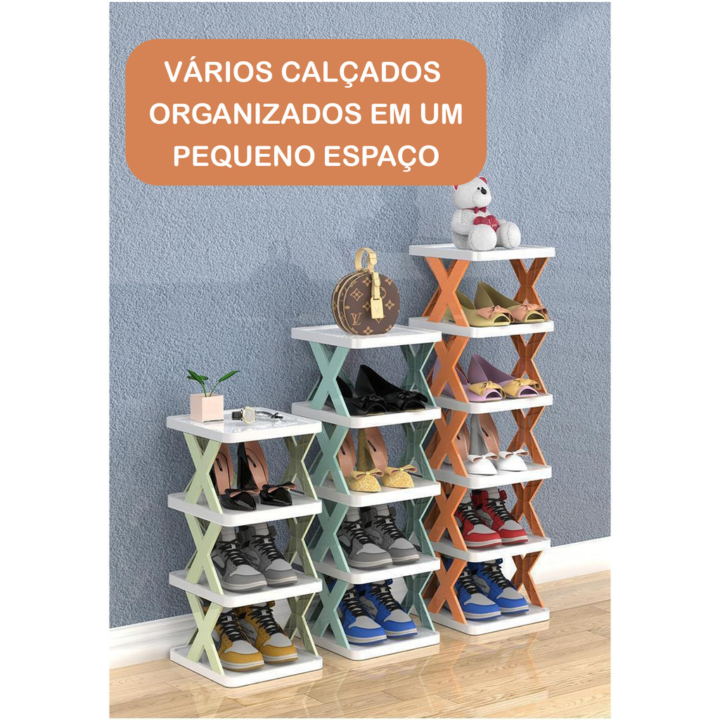 Sapateira Organizador de Sapatos tênis multi uso várias prateleiras