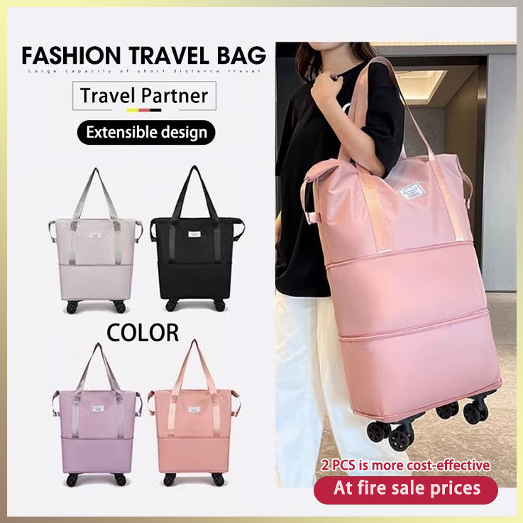 【FM-95】Retractable travel bag Suitable for travel and fitness Removable wheels It can be used as a h