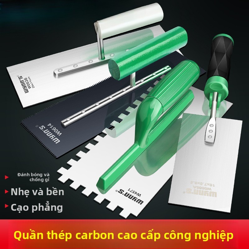 Răng Kéo Trowel Trowel Ash Thìa Dính Dao Gốm Nhựa Kích Thước Nhỏ Mason Trowel Gạch Góc Thìa