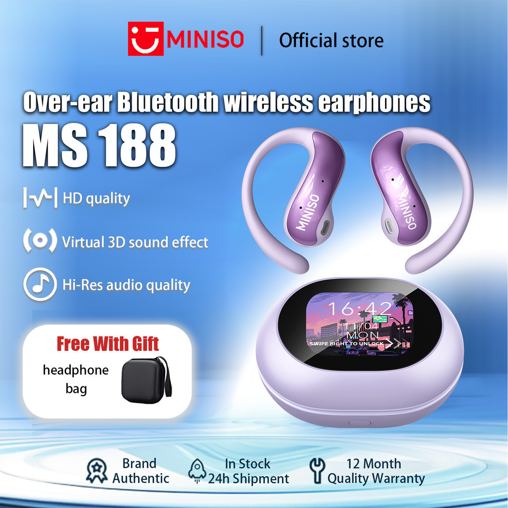 Miniso Bluetooth Headset Earphone Miniso Shopee Miniso Headphone