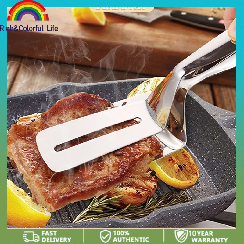 Frying Shovel Clip Fried Fish Steak Shovel Kitchenware Fried Food Tongs Spatula Tong kitchenware