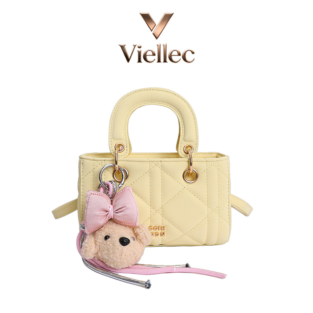 Túi xách Viellec Túi xách phong cách châu Âu Mỹ Túi xách thêu kim cương Túi nhỏ nữ