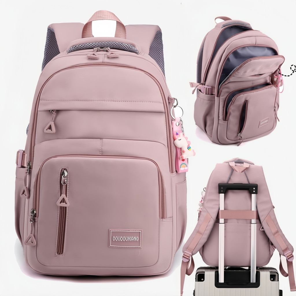 UISN #B8705 Nylon Waterproof School Girl Laptop Teenage Girls Large Student Backpack laptop bag