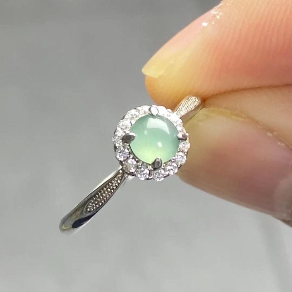 Nhẫn Nữ Mặt Hoa Đính Ng0c Trong Trẻo Nữ Có Thể Điều Chỉnh Được Kích Thước – Kiểu Dáng Quý Phái, Nhẹ Nhàng & Thời Trang T
