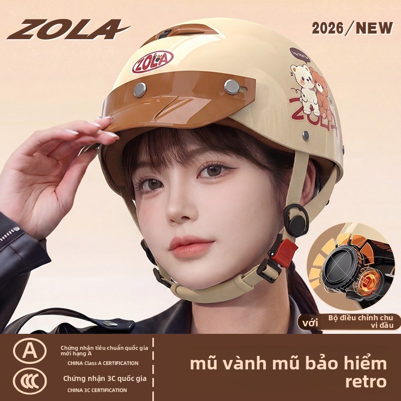 Mũ bảo hiểm chống nắng, Dễ thương mát mẻ, Vành cổ điển, Unisex, có nội soi