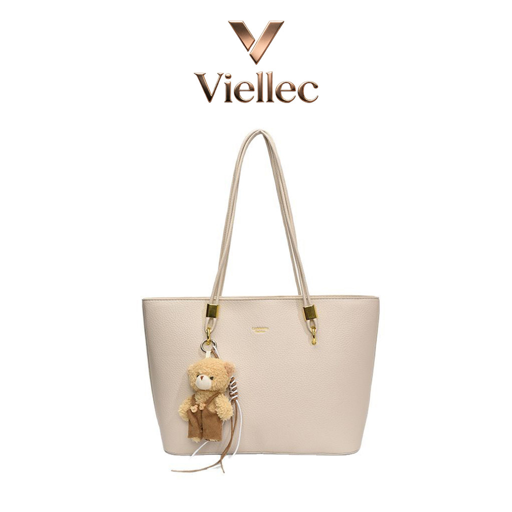 Túi Tote Viellec Phong Cách Châu Âu Túi Dung Tích Lớn Retro Đơn Giản Túi Đeo Vai Thời Trang Túi Xách Nữ