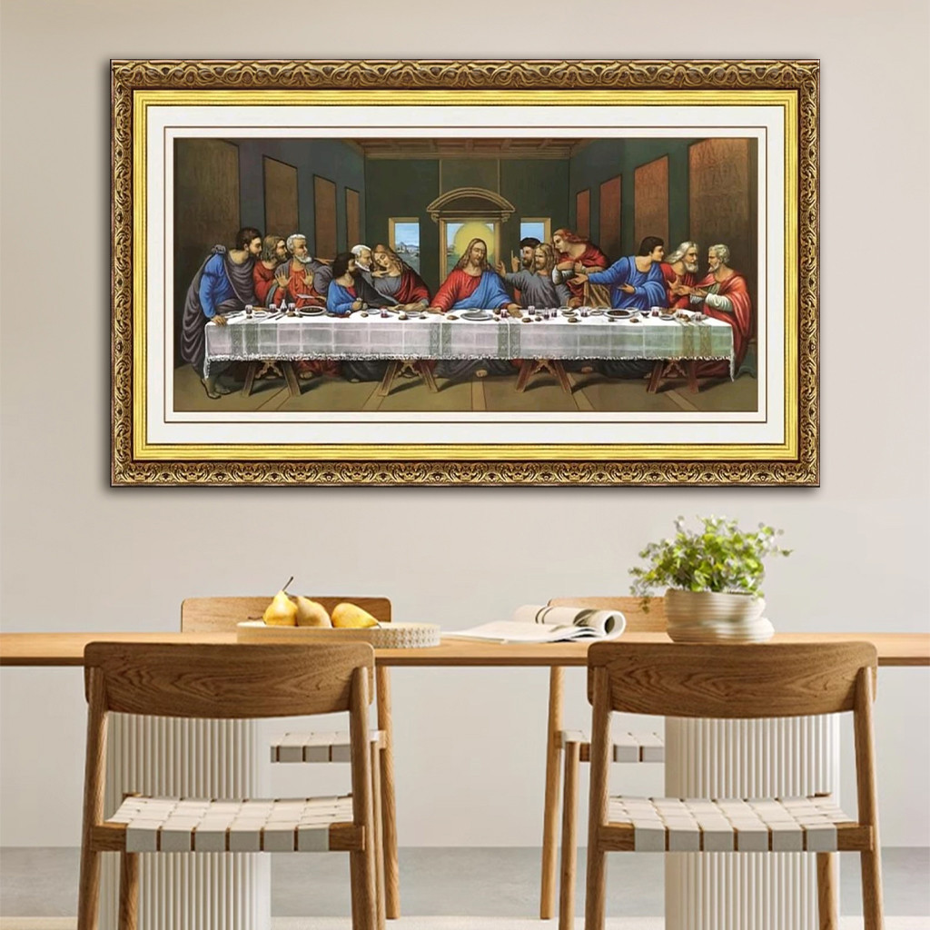 The Last Supper Religious Wall Art Virgin Home Decor Painting for Living Room Decoration