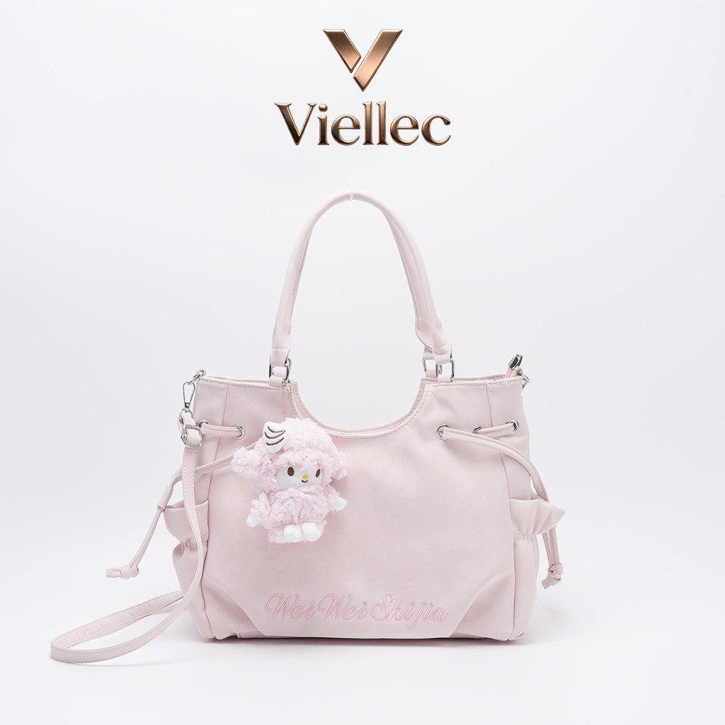 Viellec Túi Tote Đeo Vai Nách Nữ Phong Cách Hàn Quốc Công Suất Lớn Đi Lại