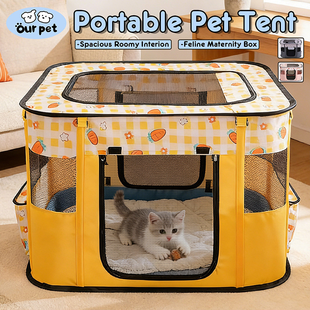 Cat Tent Foldable Cat House Portable Cat Birthing Room Outdoor Travel Pet Tent Dog Tent