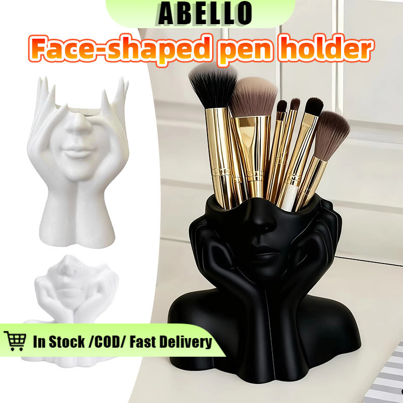 Artistic Nordic White Vase Cute Face Design For Flowers And As A Decorative Sculpture Gift