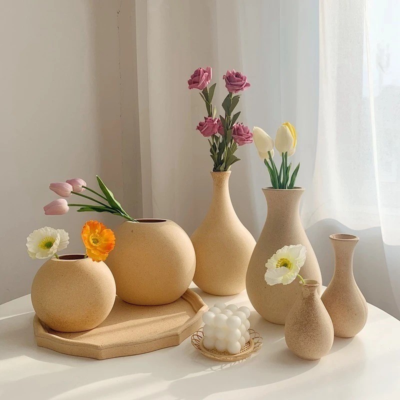 Nordic Wooden Vase Creative Flower Vase Minimalist Flowers Pot Home Decor Retro/Simple/Vintage Vase