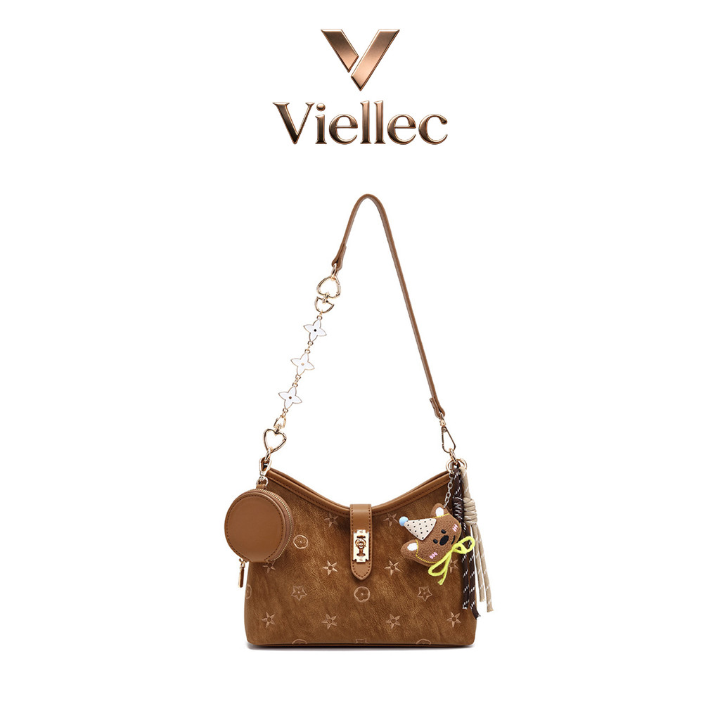 Túi đeo vai Viellec Túi đeo vai Retro Niche Commuter Mặt dây chuyền miễn phí