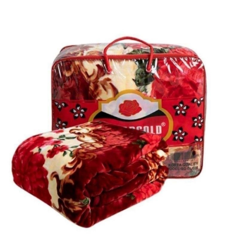 STARGOLD KOREA BLANKET SUPER SOFT Size:220×240CM Weight -{5kg}(1ply) KOREA HIGH QUALITY