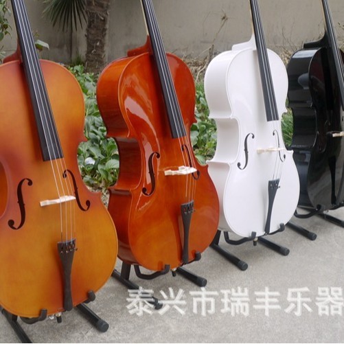 Cello for Adult Practice, Children's Beginner Cello, Matte and Glossy, Black, Colorful, White