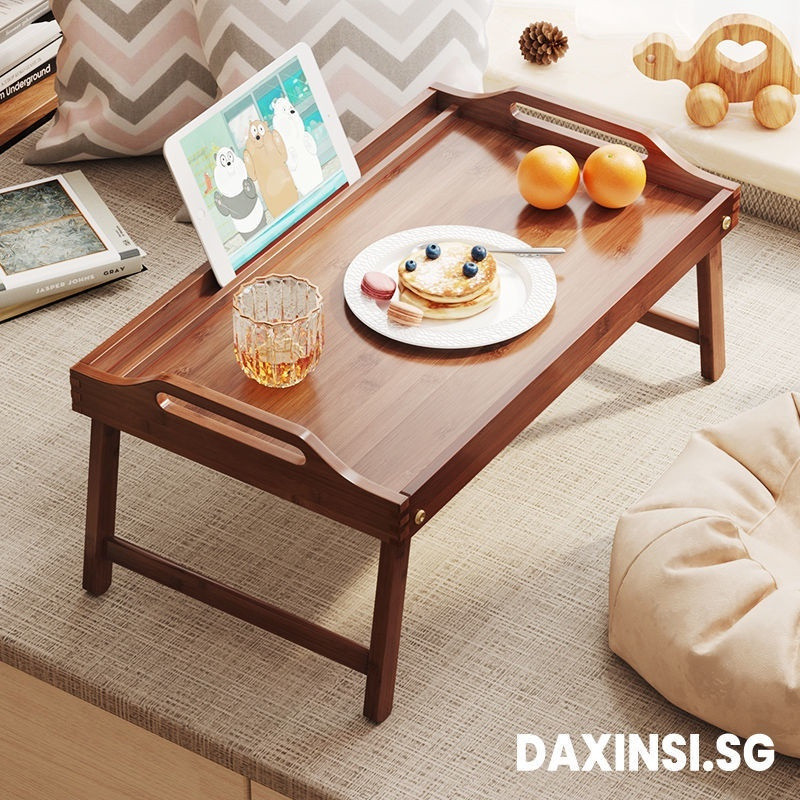 DAXINSI Bed Table Folding Table Laptop Table Portable Table Mini Table Small Table Foldable Study Table Dining Table Side Table Small Table Computer Table 5DGB