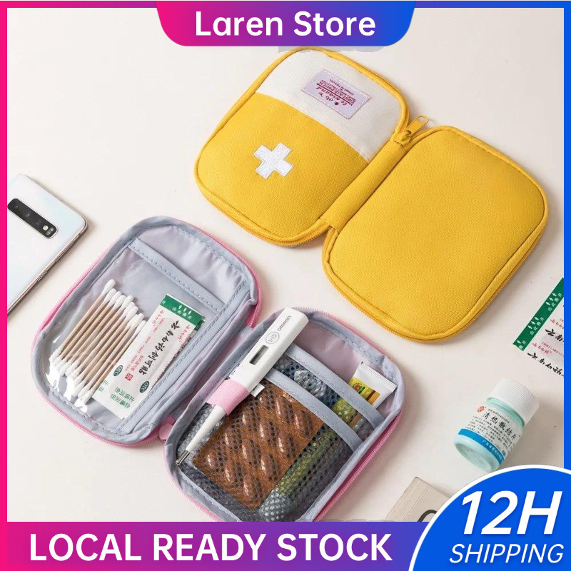 Portable Medicine Bag Cute First Aid Kit Medical Emergency Kits Organizer Outdoor Travel Household