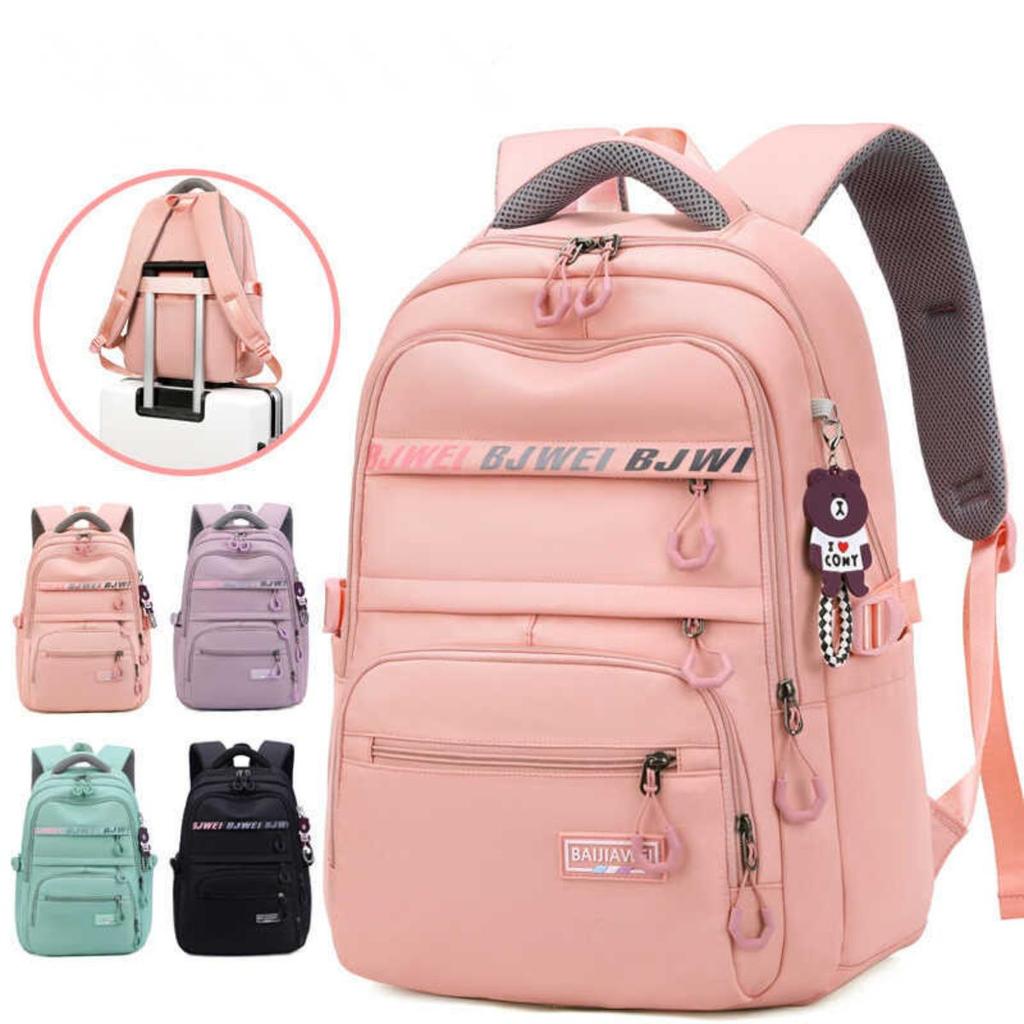 UISN #B4015 New Nylon Women's Waterproof School Girl Laptop Teenage Girls Large Student Backpack COD