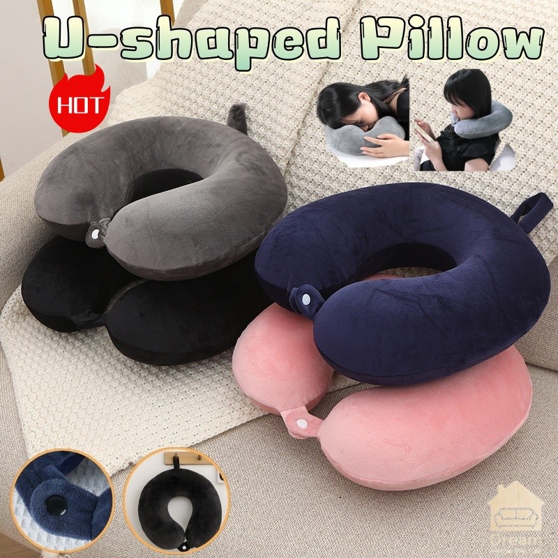 30CM Travel Neck Pillow Plush Pillow Portable Noon Pillow Office Cushion Pillow Soft Nap Pillow