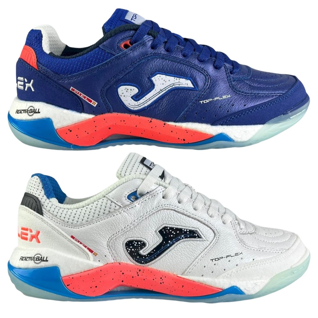 Chuteira Futsal Joma Top Flex Plus Original Couro Indoor