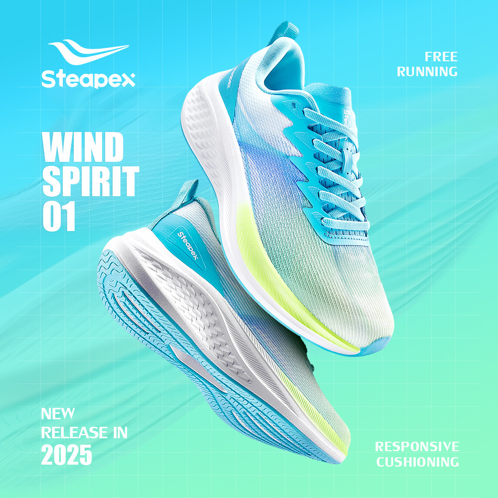 STEAPEX WIND SPIRIT 01 Running Shoes – Ultra-Light, Shock-Absorbing & Non-Slip Sneakers for Running