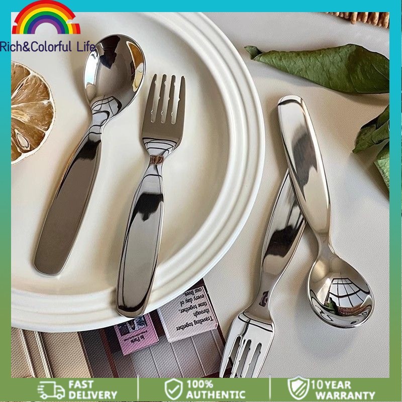 Stainless Steel Children's Eating Spoon & Fork Set