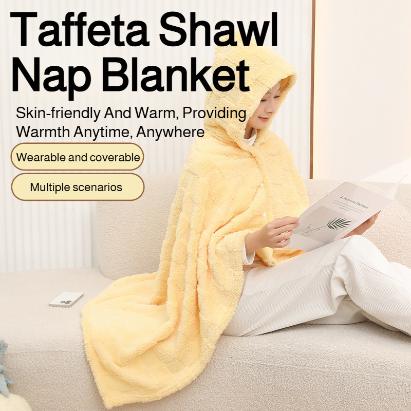 ❤️ All-Day Coziness/Secure Fit❤️ Snap-Closure Cozy Throw Blanket / Soft Anti-Shedding Shawl / Versat