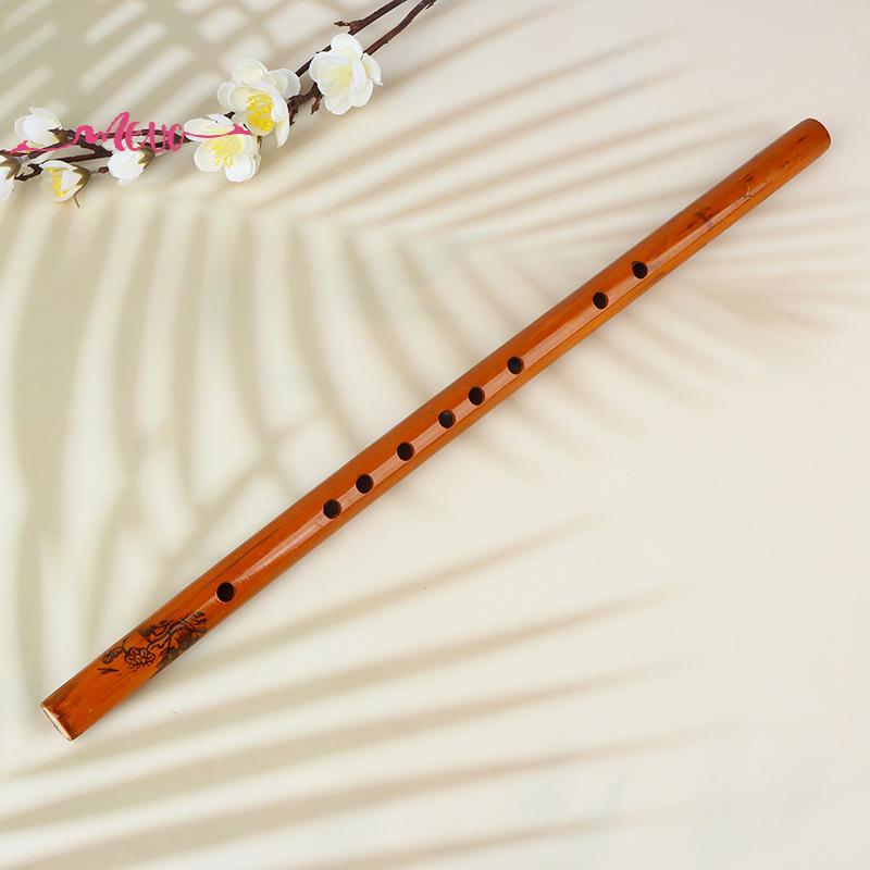 Meuctiffy Traditional 6 Hole Bamboo Flute Clarinet Student Musical Instrument Wood