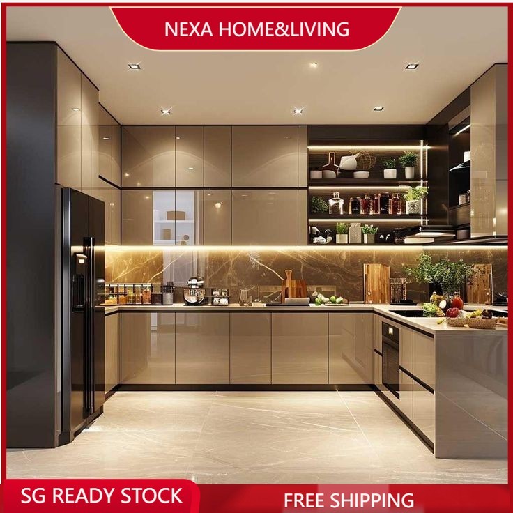 Customized Pantry Kitchen Toilet Renovation Package Cabinet High Storage Cabinet Tea & Wine Cabinet With Drawers