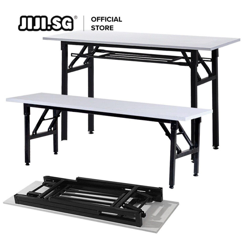 (JIJI.SG) VIRTU GS Folding Table & Bench / Foldable / Table / Bench / Groceries Table / Party Table