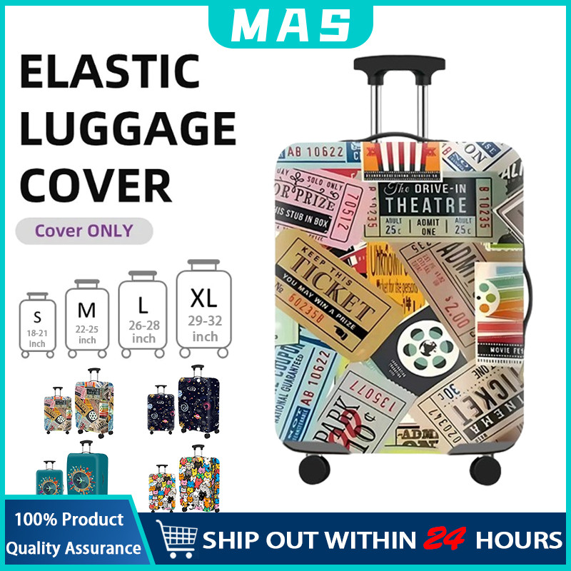 MAS Luggage Cover /Elastic Luggage Suitcase Luggage Protective Cover Dust Proof Case