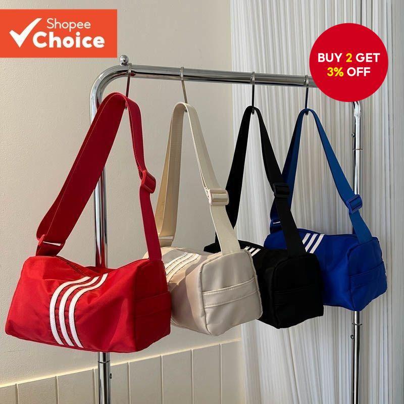Large Capacity Duffel Bag – Women’s Cylindrical Crossbody Sports Gym Travel Shoulder Bag