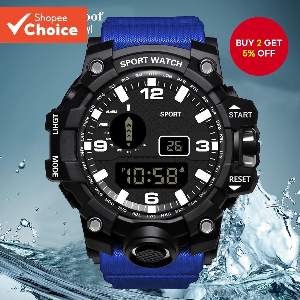 Outdoor Sports Watch Multifunctional Digital Waterproof for Men Women Running Back To School Gift