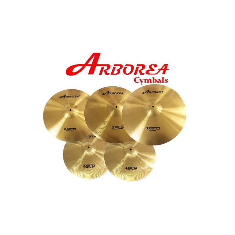 Arborea Hero Brass Cymbal Set, B20 Alloy Crash Ride Splash Cymbal, Single Piece Available