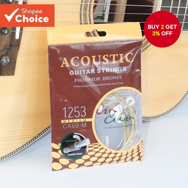 6 Pieces/Set Acoustic Guitar Strings, Two Types Of Folk Guitar Strings, Made Of Phosphor Bronze, Sui