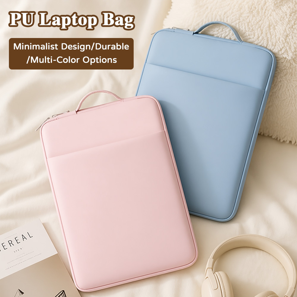 Waterproof Shockproof PU Laptop Tablet Bag Travel Handbag Laptop Sleeve Storage Bags