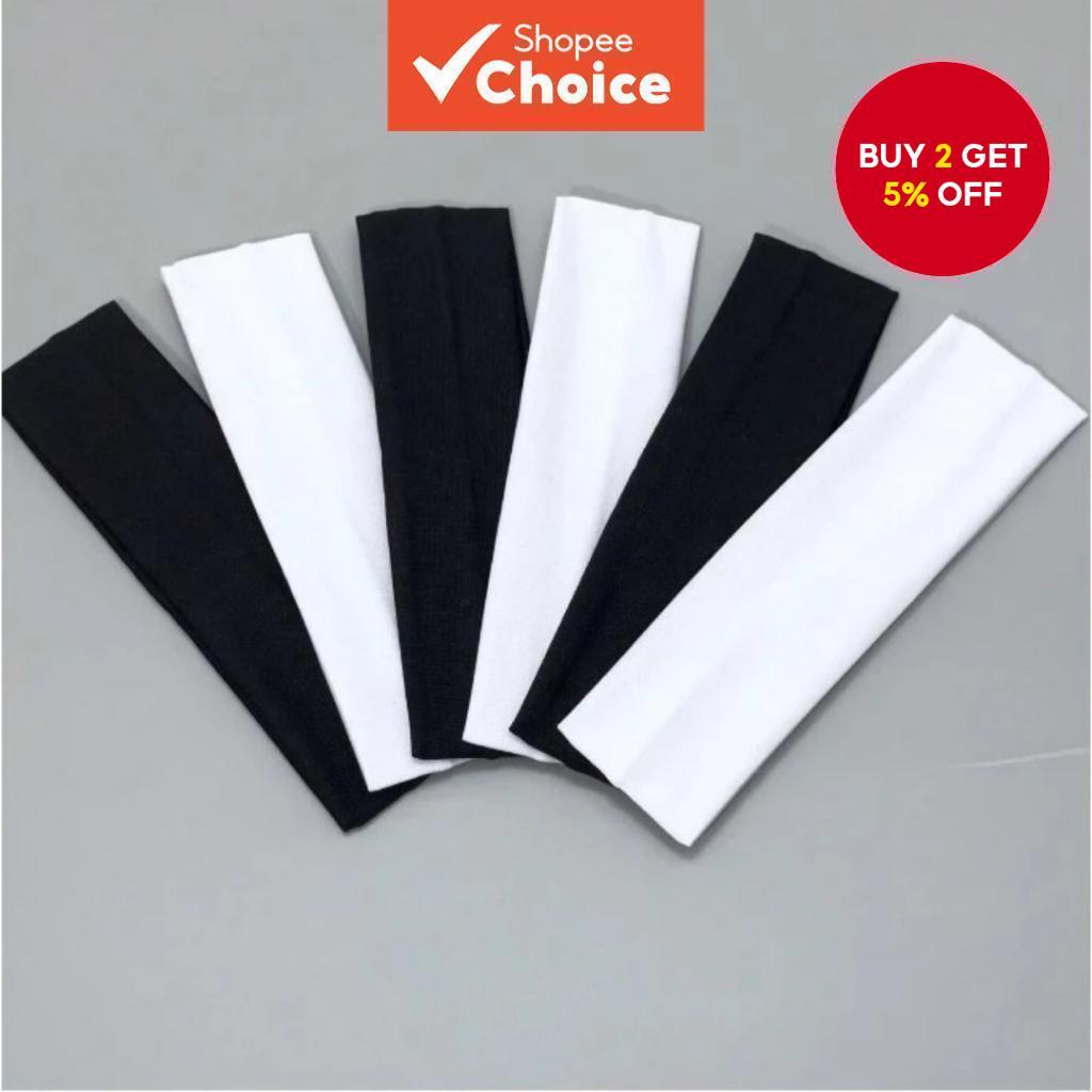 Solid Color High Elastic Headband Yoga Sports Hair Accessories Sweat-Absorbent Headscarf Wide-Brimme