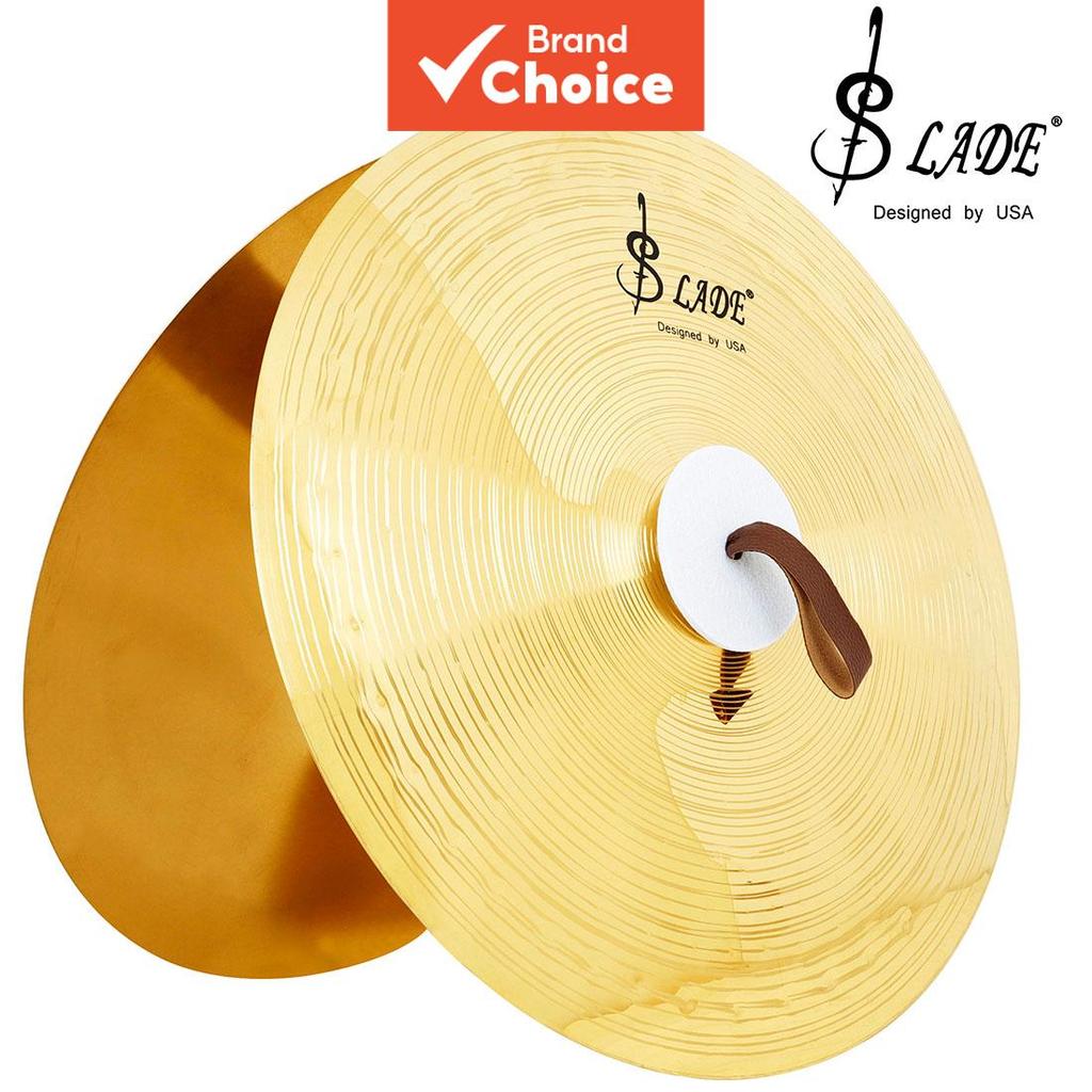 SLADE Alloy Gold Military Cymbal 14/16/20 Inches Crash Large Handheld Cymbal Practice Cymbals Percus